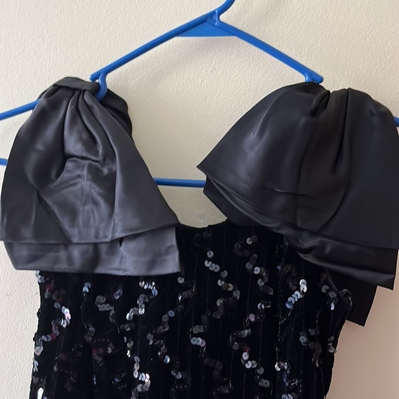 Zum Zum Size 3/4 juniors. A little sequined black Vintage dress - Picture 5 of 10